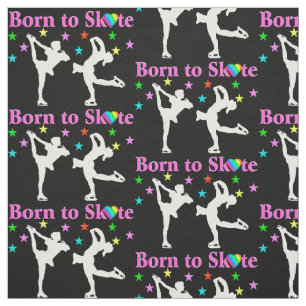 BEAUTIFUL BLACK BORN TO SKATE FABRIC