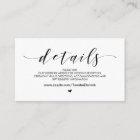 Beautiful, Black font, Wedding Website Details