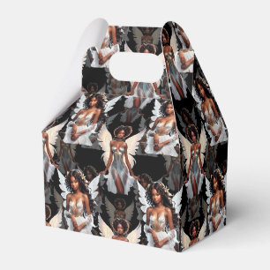 Beautiful Black Girl Angels Pattern Design -Dark Favour Box