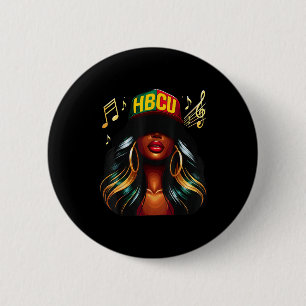 Beautiful Black Girl Hbcu 6 Cm Round Badge