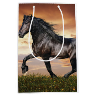 Beautiful Black Horse Medium Gift Bag