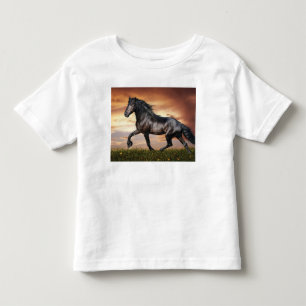 Beautiful Black Horse Toddler T-Shirt