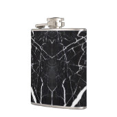 Beautiful black marble hip flask (Left)