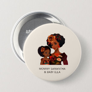 Beautiful Black Mom and Daughter (20) 7.5 Cm Round Badge