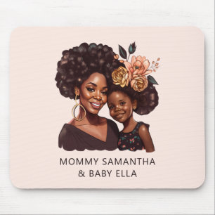 Beautiful Black Mum and Daughter (10) Mouse Pad