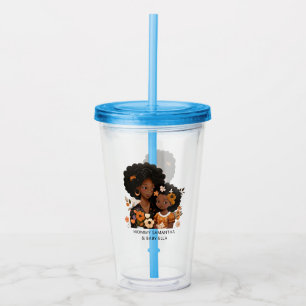 Beautiful Black Mum and Daughter (16) Acrylic Tumbler