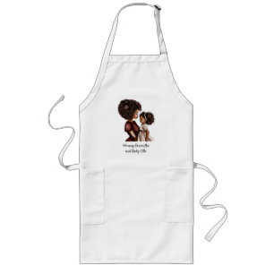 Beautiful Black Mum and Daughter (26) Long Apron