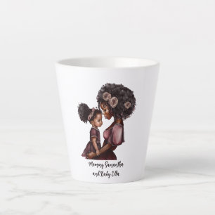 Beautiful Black Mum and Daughter (28) Latte Mug