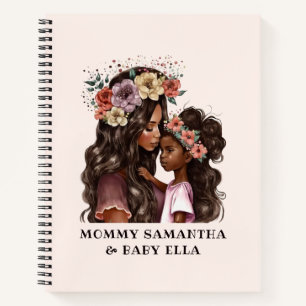 Beautiful Black Mum and Daughter (2) Notebook
