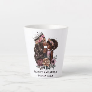 Beautiful Black Mum and Daughter (3) Latte Mug