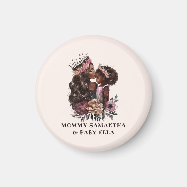 Beautiful Black Mum and Daughter (3) Magnet (Front)