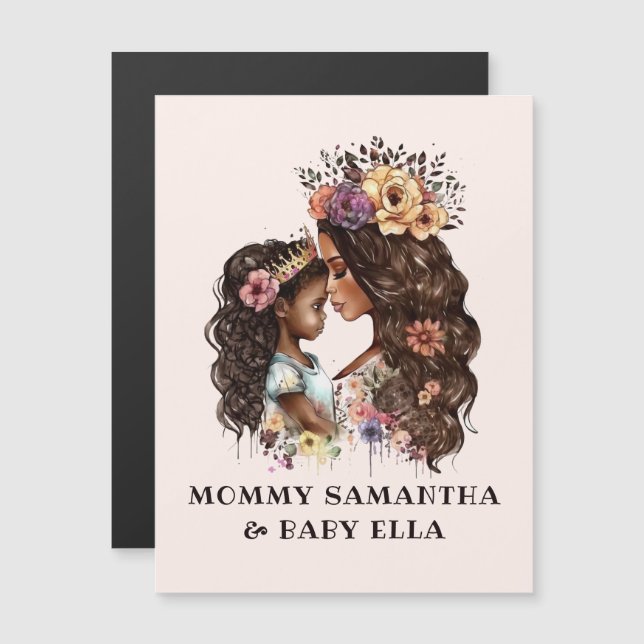 Beautiful Black Mum and Daughter (4) (Front/Back)