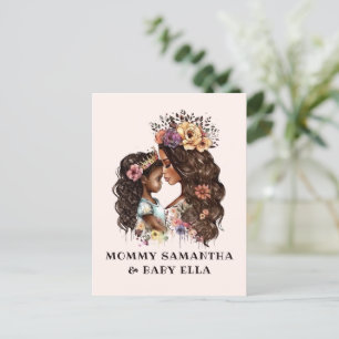 Beautiful Black Mum and Daughter (4) Postcard