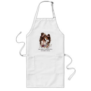 Beautiful Black Mum and Daughter (5) Long Apron