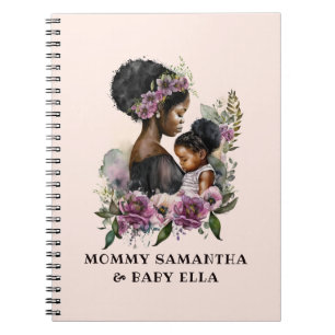 Beautiful Black Mum and Daughter (6) Notebook