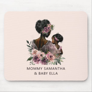 Beautiful Black Mum and Daughter (8) Mouse Pad