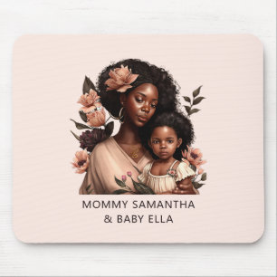 Beautiful Black Mum and Daughter (9) Mouse Pad