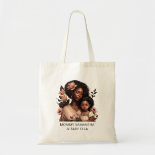 Beautiful Black Mum and Daughter (9) Tote Bag