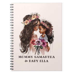 Beautiful Black Mum and Daughter Notebook