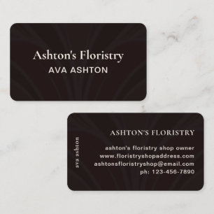 Beautiful Black Overlay Abstract Print Business Card