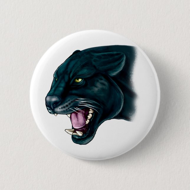 Beautiful Black Panther 6 Cm Round Badge (Front)