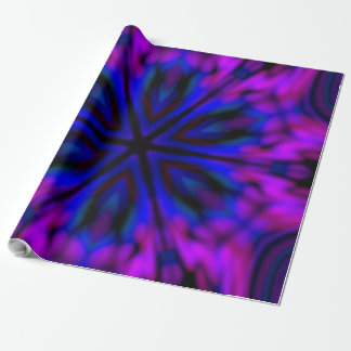 Beautiful  BLACK  PURPLE PINK BLUE MANDALA  Wrapping Paper
