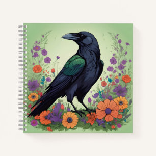 Beautiful Black Raven Notebook