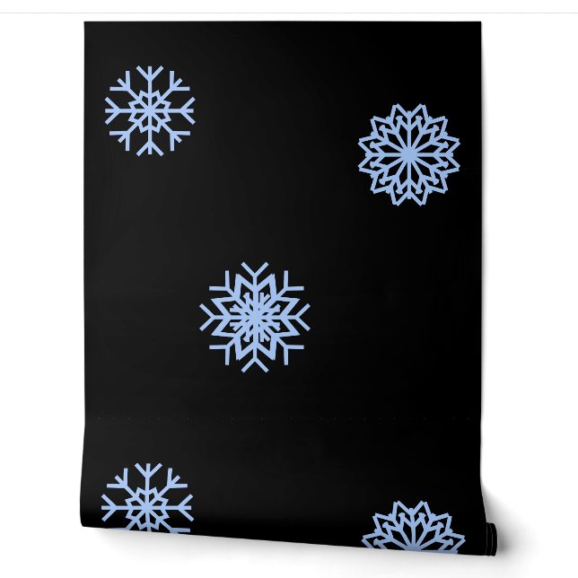 Beautiful black wall paper.  (Unrolling)