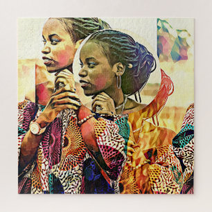 Beautiful Black Woman Digital Jigsaw Puzzle