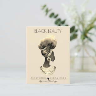 BEAUTIFUL BLACK WOMAN POSTCARD