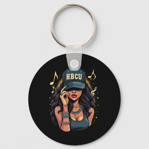 Beautiful Black Women Hbcu Black History Month  Key Ring