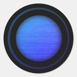 Beautiful Blended Blue Classic Round Sticker