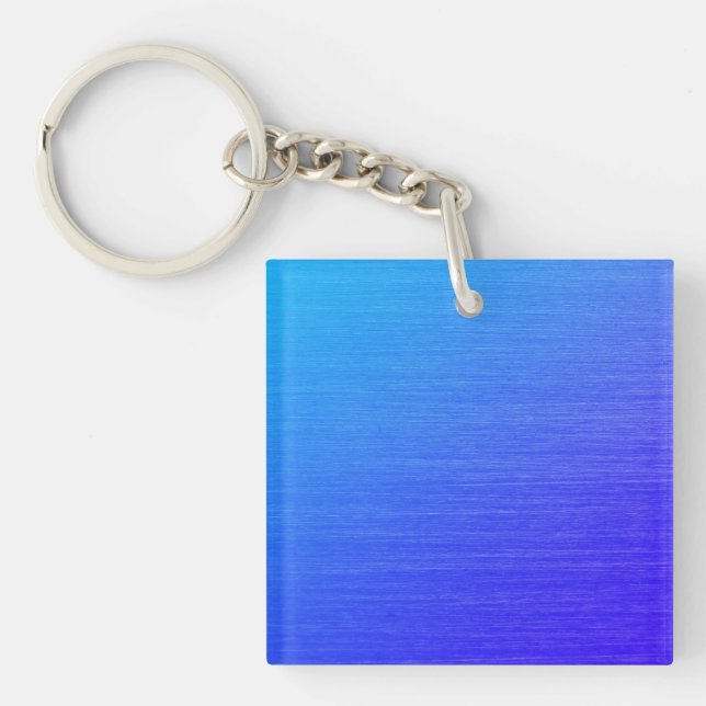 Beautiful Blended Blue Key Ring (Front)