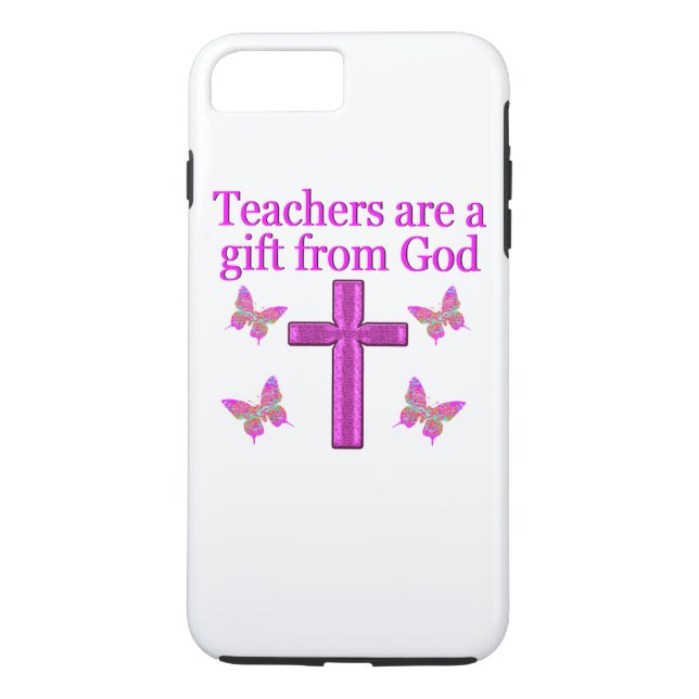 BEAUTIFUL BLESSED TEACHER DESIGN Case-Mate iPhone CASE (Back)
