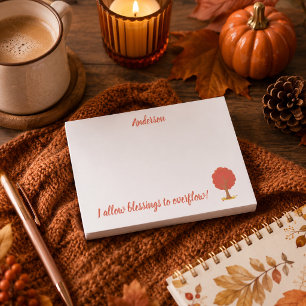 Beautiful Blessings Fall Inspired Post-it Notes