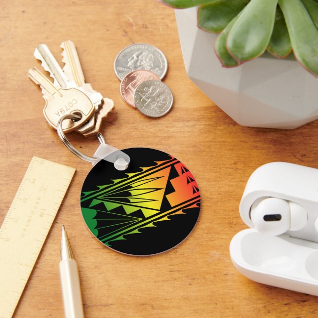 Beautiful Blessings - Red/Green -  Key Ring (Desk)