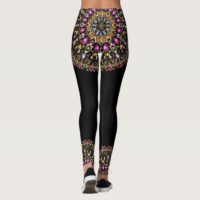 Beautiful Bling Pop Fashion Leggings (Back)