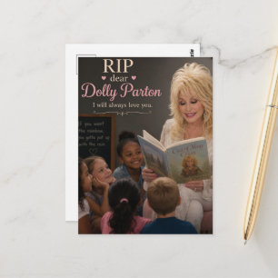 Beautiful Blonde Angel Woman Reading to Children Postcard