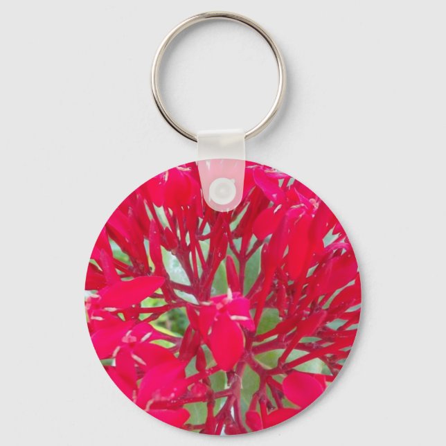 Beautiful Blood Flower Milkweed Art Print/Graphic Key Ring (Front)