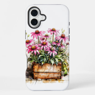 Beautiful Blooming Aster Flowers iPhone 16 Plus Case