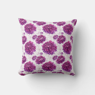 Beautiful Blossom Chic Pink Floral Garden Pattern Cushion