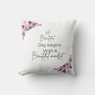 Beautiful Blossom Floral Throw Pillow, Elegant Hom Cushion