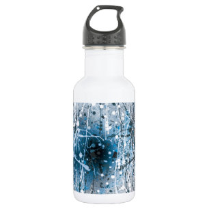 Beautiful Blue Abstract Art Splatters 532 Ml Water Bottle