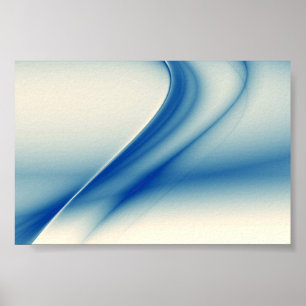 Beautiful blue abstract poster