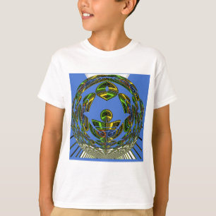 Beautiful Blue African Traditional Ethnic  Vector  T-Shirt