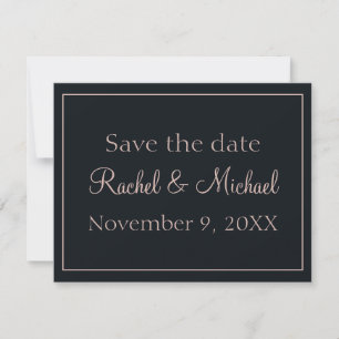 Beautiful Blue and Pink  Save the Date