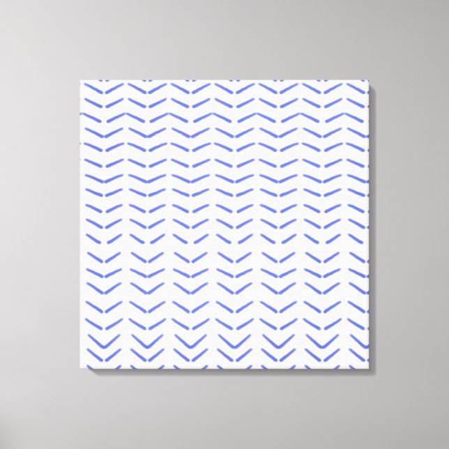 beautiful blue and white design canvas print (Front)