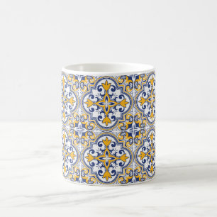 💙💛 Beautiful blue and yellow Azulejos 9 Coffee Coffee Mug