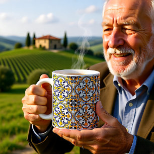 💙💛 Beautiful blue and yellow Azulejos 9 Coffee Coffee Mug