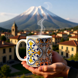 💙💛 Beautiful blue and yellow Azulejos 9  Coffee Mug
